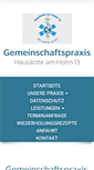 Mobile Screenshot of hausaerzte-am-holm.de